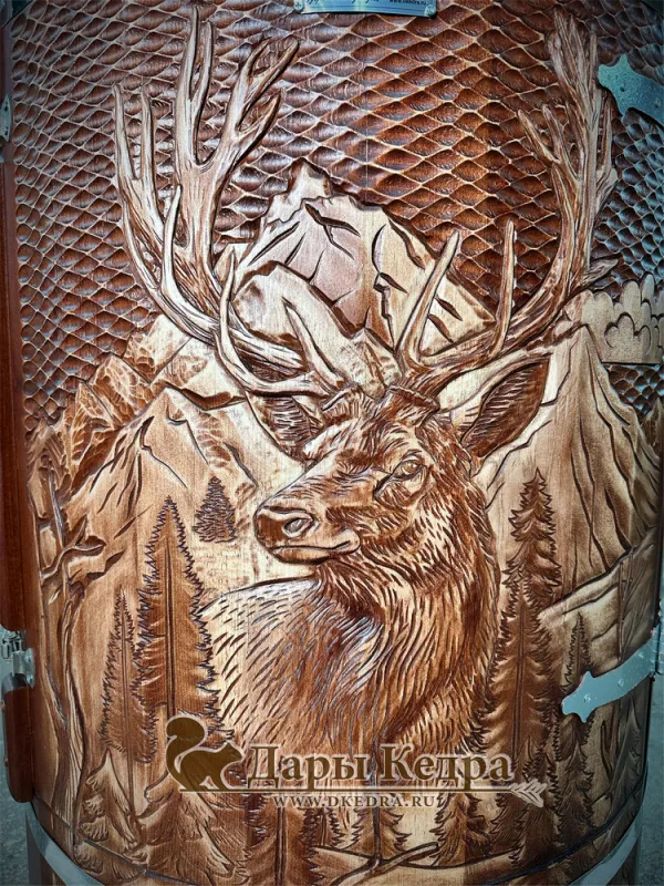 Кедровая бочка (фитобочка) «Лесной Олень»